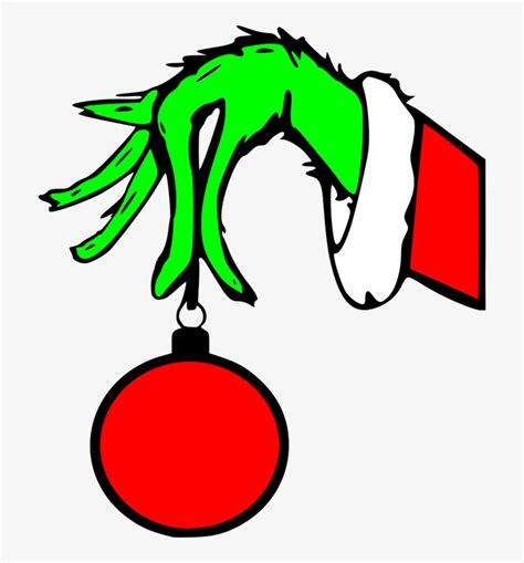 grinch clipart|free grinch hand clip art.